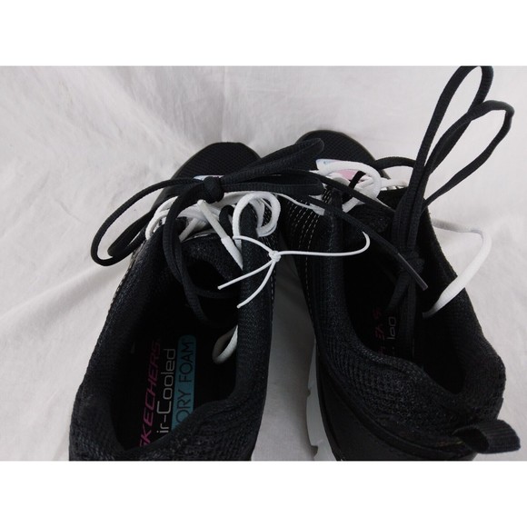 Skechers Synergy Look Book 11963S Black Running Shoes Sneakers Womens Size 9 - Picture 10 of 12